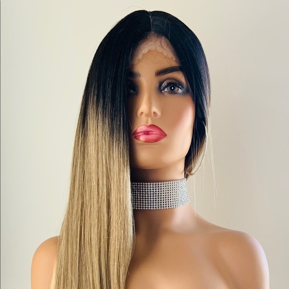 Gorgeous 36” Golden Blonde Lace Front Synthetic Wig - Picture 8 of 12